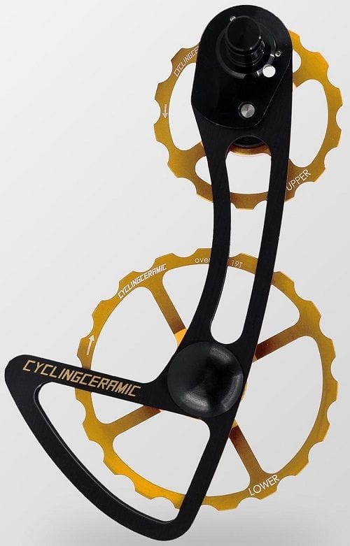Shimano Oversized Derailleur Cages Gold CYCLINGCERAMIC Shimano Ultegra 8100/Dura-Ace 9200 12S ODC - 14-19T