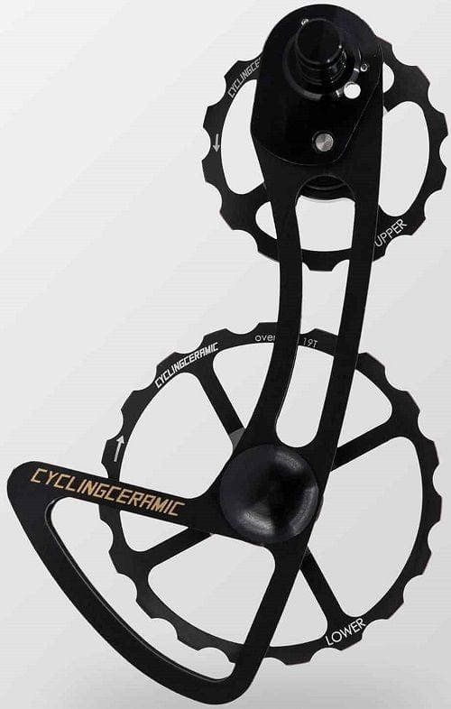 Shimano Oversized Derailleur Cages Black CYCLINGCERAMIC Shimano Ultegra 8100/Dura-Ace 9200 12S ODC - 14-19T
