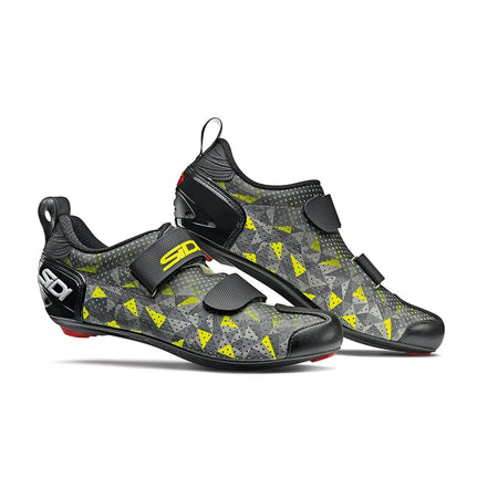 Sidi Shoes Grey/Yellow/Black / 43 Sidi T-5 Air Triathlon Shoes - Fluo Colour