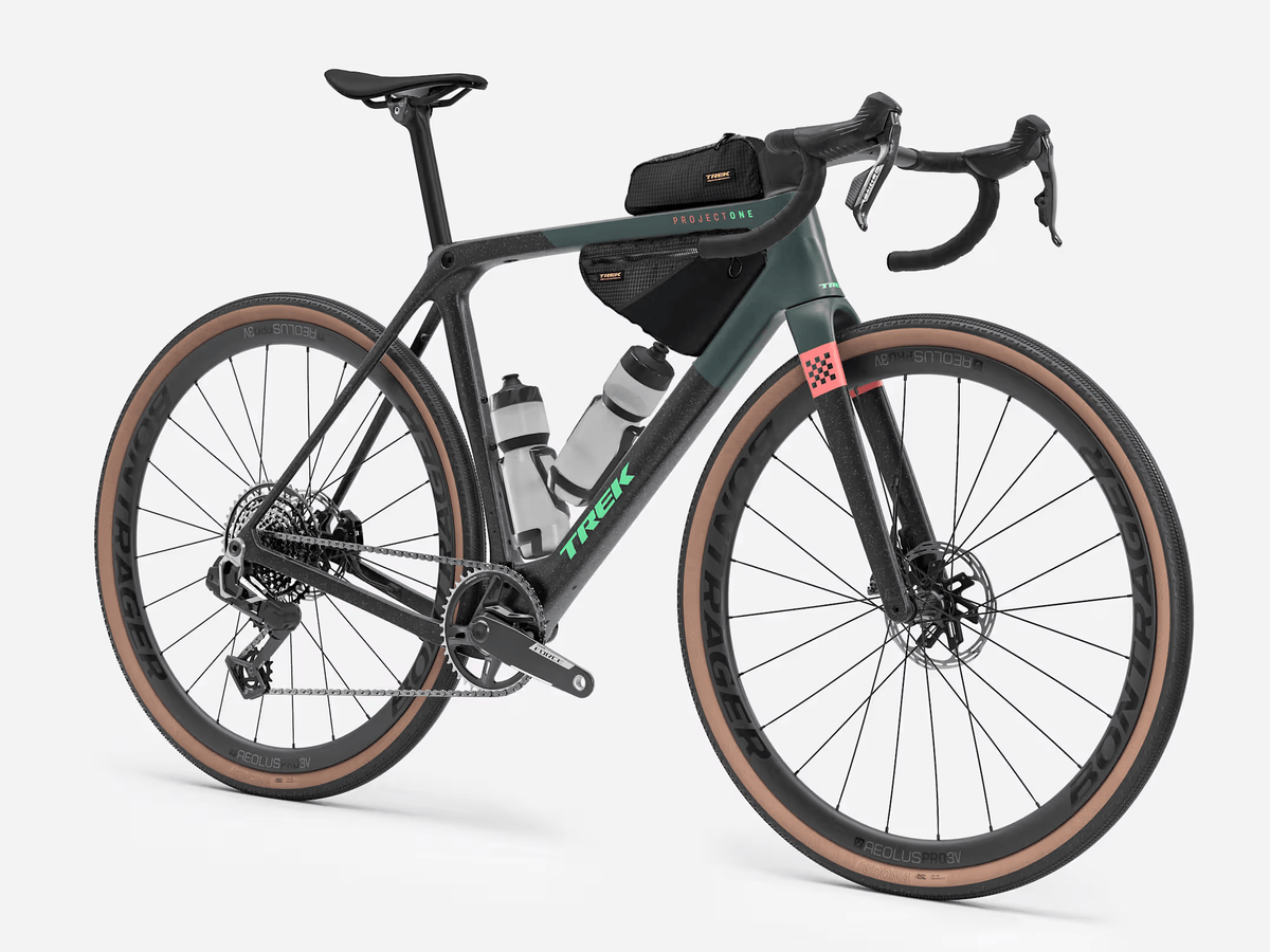 Trek Gravel Bike ML Trek Black/Juniper Splatter Trek Checkmate SLR 7 AXS