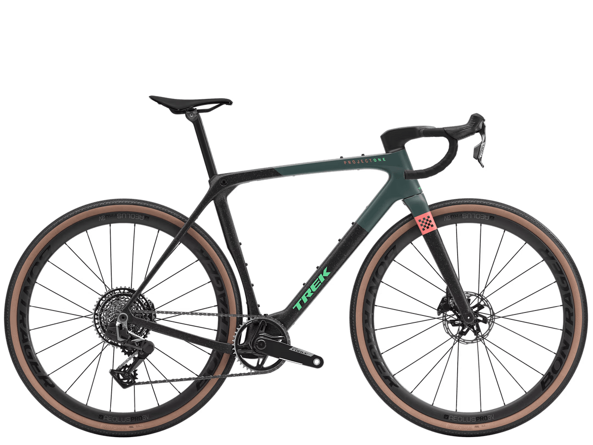 Trek Gravel Bike ML Trek Black/Juniper Splatter Trek Checkmate SLR 7 AXS
