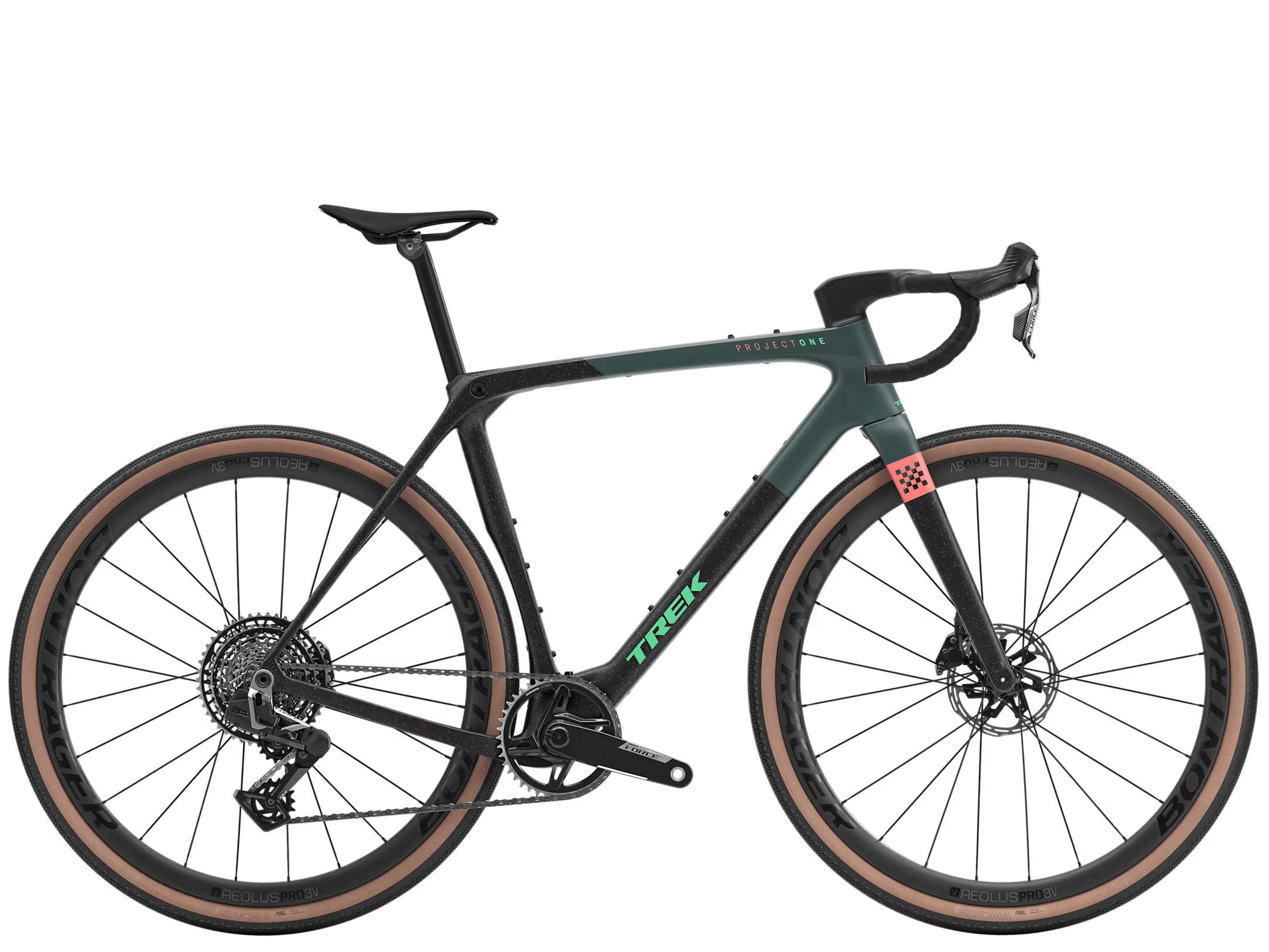 Trek Gravel Bike ML Trek Black/Juniper Splatter Trek Checkmate SLR 7 AXS