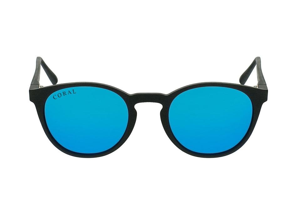 Black Round Polarised Sunglasses