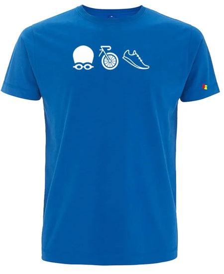 Big Bobble Hats Ltd T-Shirts Small / Blue Triathlon T-Shirt