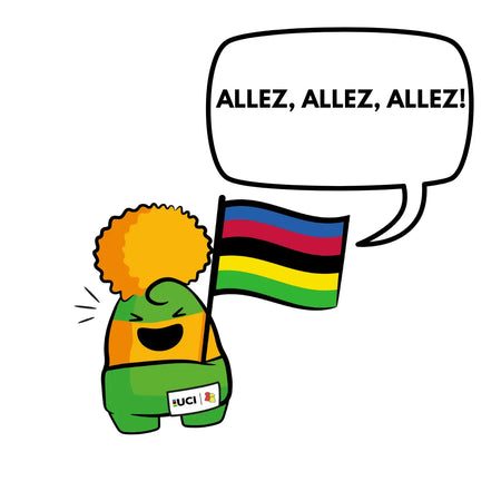 Big Bobble Hats Ltd Beanie UCI White Rainbow Beanie