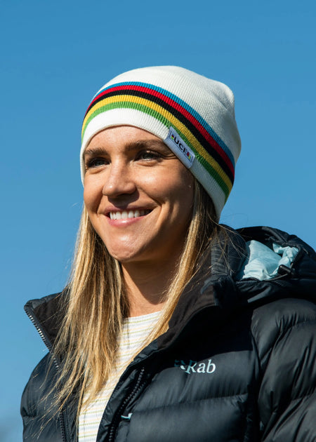 Big Bobble Hats Ltd Beanie UCI White Rainbow Beanie