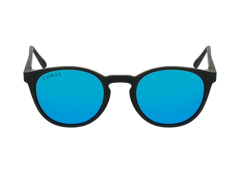 Coral Eyewear Sunglasses Black / Blue Albacore - Polarised Mirror