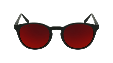 Coral Eyewear Sunglasses Black / Red Albacore - Polarised Mirror
