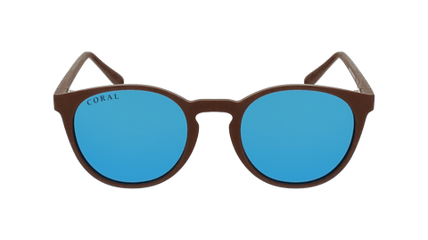 Coral Eyewear Sunglasses Brown / Blue Albacore - Polarised Mirror