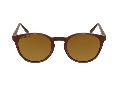 Coral Eyewear Sunglasses Brown / Gold Albacore - Polarised Mirror