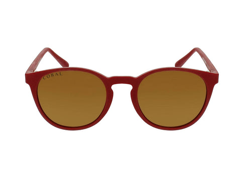 Coral Eyewear Sunglasses Red / Gold Albacore - Polarised Mirror