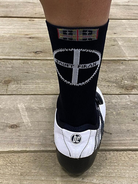 Saint Piran Service Course S/M Castelli Rosso Corsa 13 Black Saint Piran Custom Socks