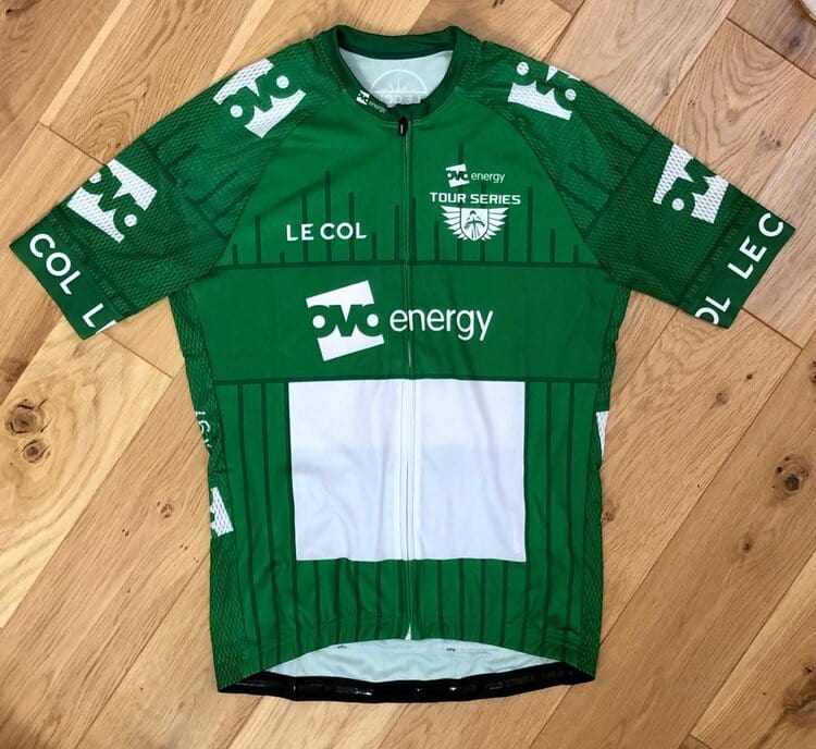 Saint Piran Service Course Tour Series Men Green SS Jersey
