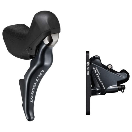 Shimano Gear Shifters ST-R8025 Ultegra 11-spd short reach STI bled with BR-R8070 calliper, right front
